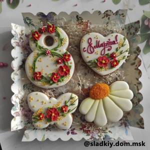 Набор вырубок №1 для пряников к 8 марта