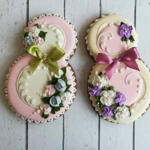 Идеи имбирных пряников на 8 марта