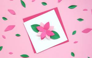 Открытка на 8 марта своими руками