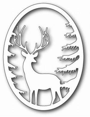 Трафарет олень