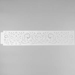 Трафарет бордюрный пластик Королевские узоры 60х12 см 9809293 Арт Узор