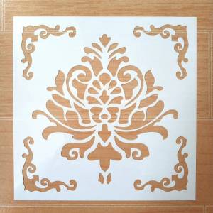 DIY картина 30*30 см винтажный цветочный узор слойный трафарет для плитки настенный пол мебель ткань живопись декоративный