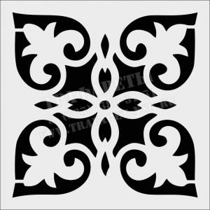 Узор, трафарет из пластика