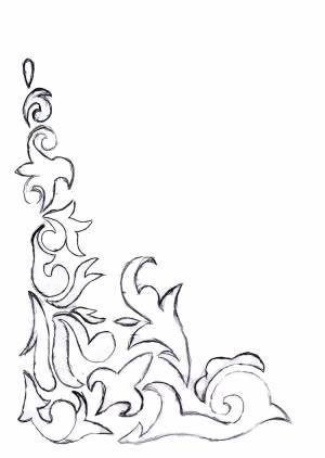 Морозные узоры трафарет