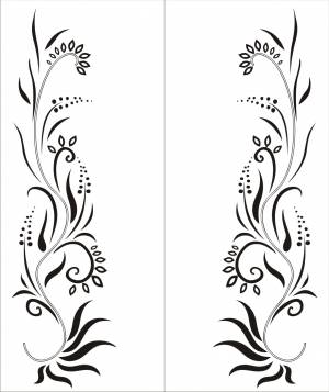 Узор на стекло трафарет