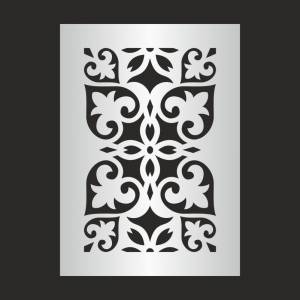 Трафарет для стен Узор Тип 1 15х21 см толщиной 0,3 мм ПолиЦентр 1 шт