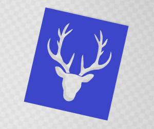 Файл STL трафарет оленя ・3D модель для печати ・Cults