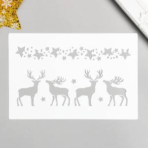 Трафарет Олени 24х16 см