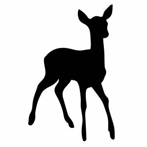 Трафарет маленького оленя