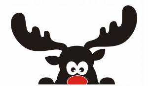 Новогодние трафареты на дверь