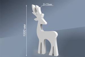 Олень новогодний