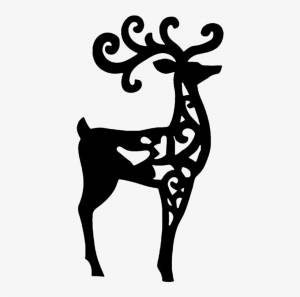 Трафареты олень с узорами