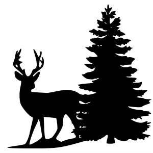 Трафарет Оленя