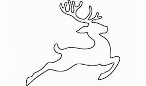 Трафарет олень