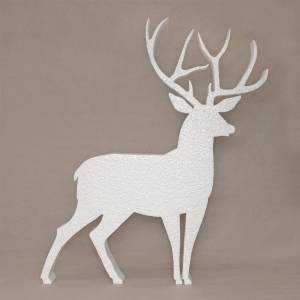 Трафарет для пенопласта олень