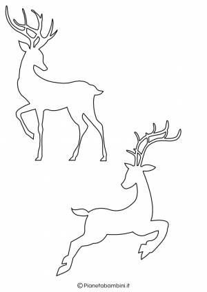 Трафарет оленя