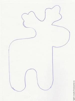 Шьем новогоднего оленя из фетра