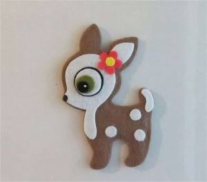 Трафарет оленя из фетра