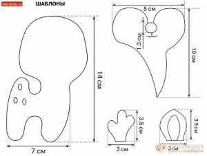 Игрушки из фетра выкройки для начинающих