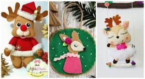 Олень из фетра выкройка делаем своими руками, как сделать новогоднего оленя