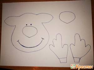 Новогодние Олени из фетра своими руками