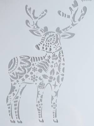 трафарет Олень в стиле мехенди