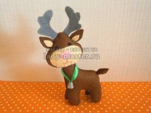 Олень из фетра, мастер