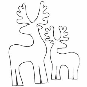 DataLife Engine > Версия для печати > Трафареты олененок новогодний