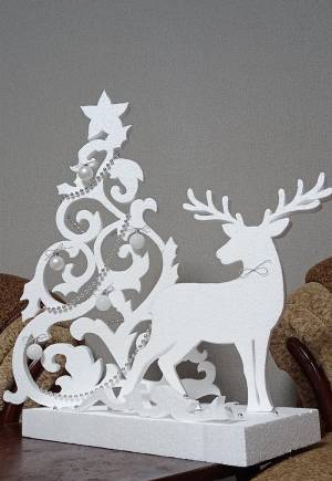 Олень из пенопласта своими руками