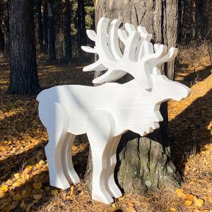 Олень из пенопласта своими руками