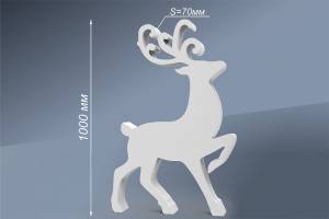 Олень новогодний