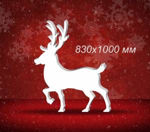 Трафарет для пенопласта олень