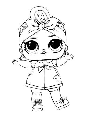 Трафареты Кукла Лол