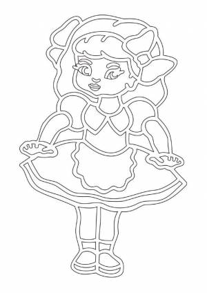 Шаблоны и трафарет кукол для вырезания из бумаги