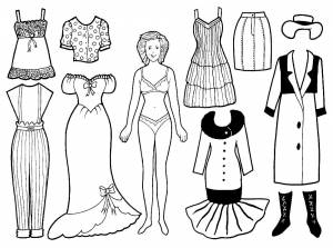 Трафареты Кукла