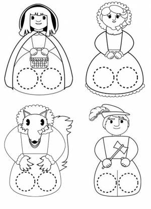 Трафареты и шаблоны кукол