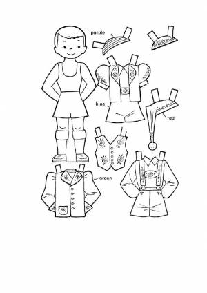 Трафареты Кукла