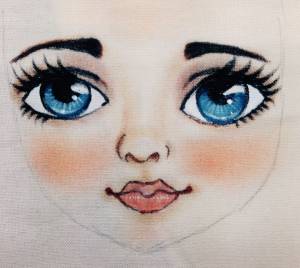 Лицо куклы рисунок