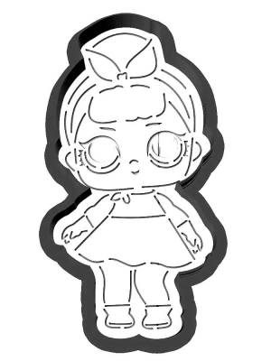 Трафареты Кукла Лол