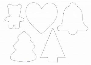 Трафареты Новогодние игрушки