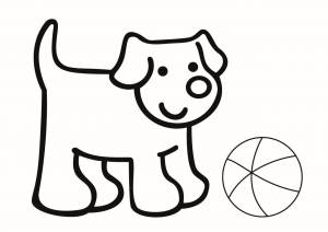 Трафарет Собачка