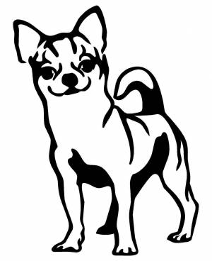 Трафарет собаки для рисования