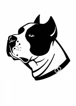 Трафареты и силуэты собак