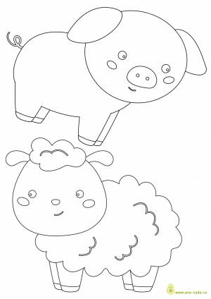 Трафареты животных для вырезания а4   и