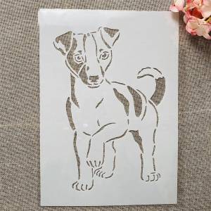 Трафареты  для самостоятельной сборки с изображением маленькой собаки, картина на стену, Искусственный Декоративный шаблон