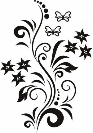 трафареты для декора своими руками шаблоны цветы18