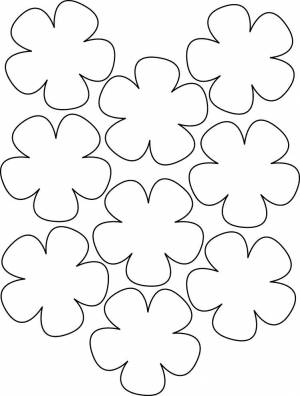 Шаблоны и трафарет цветов для вырезания из бумаги