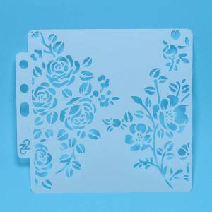 Трафареты с цветами розы, наклейки для рисования, скрапбукинга, изготовления открыток своими руками, бумажных поделок, швейной ткани, украшения для Рождественского торта