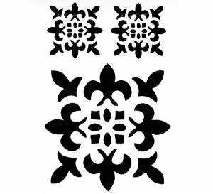 Трафарет пластиковый многоразовый ЗХК 22*31 см Восточный орнамент №2 ЗХК-ST006