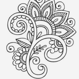 Восточный узор трафарет